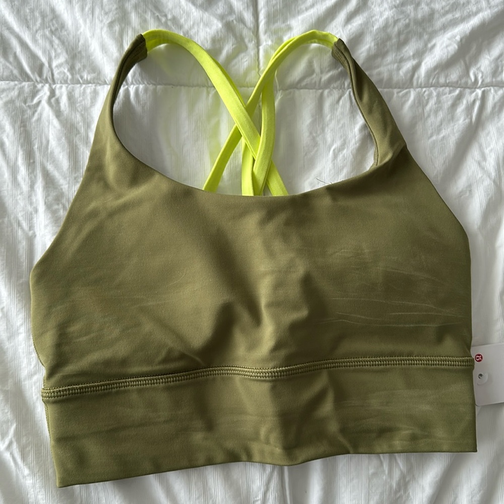 SZ.4 LULULEMON ENERGY LONG LINE BRA - Picture 1 of 3